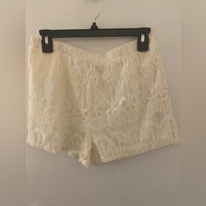 Pink Owl Cream Apparel Shorts